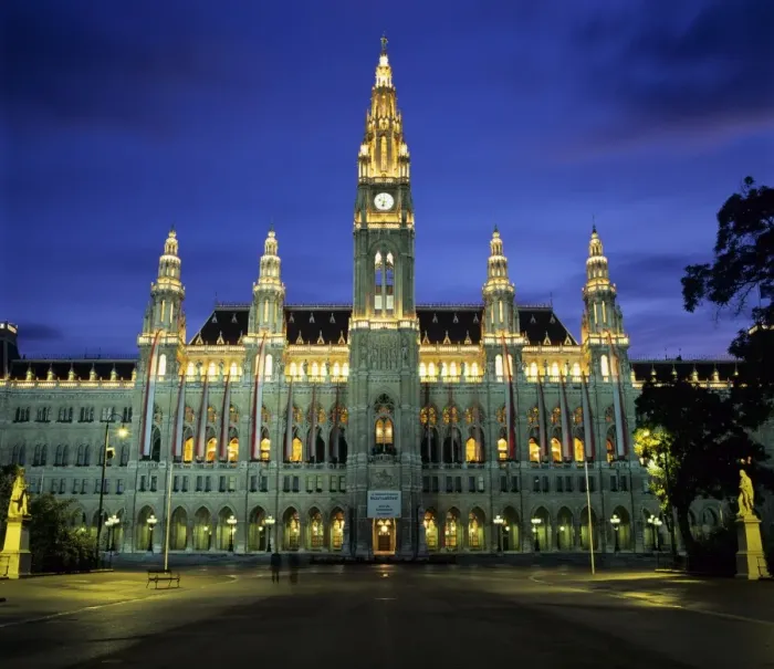 Framed Print : Rathaus (Town Hall) Gothic building at night, UNESCO World Heritage Site, Vienna, Austria, Europe Framed Print : Rathaus (Town Hall) Gothic building at night, UNESCO World Heritage Site, Vienna, Austria, Europe