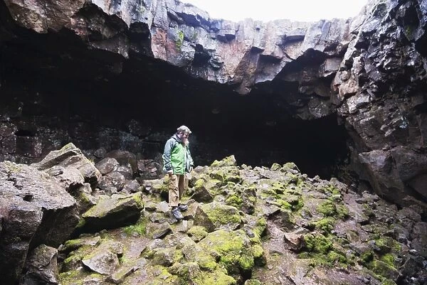 Raufarholsheillir lava tube cave system, Iceland, Polar Regions