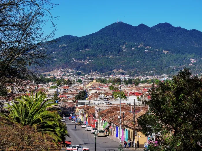 Framed Print : Real de Guadalupe Street, elevated view, San Cristobal de las Casas, Chiapas State, Mexico Framed Print : Real de Guadalupe Street, elevated view, San Cristobal de las Casas, Chiapas State, Mexico