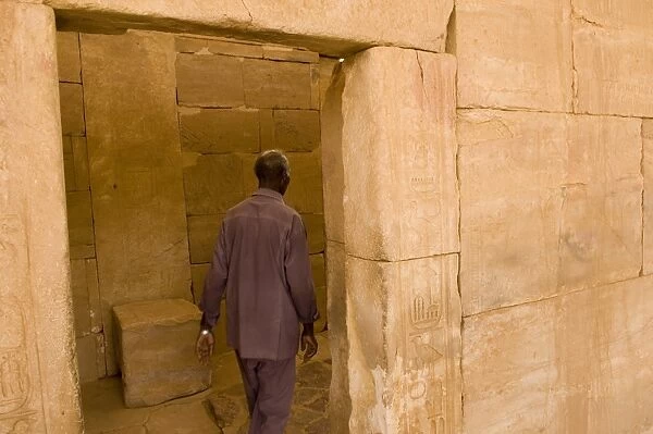 Reconstructed Nubian temples of Buhen and Semna, saved from land flooded by Lake Nasser