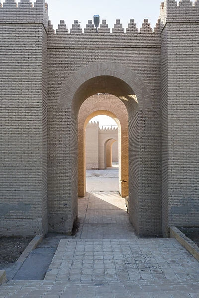 Reconstructed ruins of Babylon, Iraq