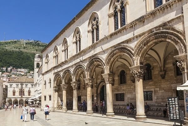 Rectors Palace and Cultural History Museum street view, Dubrovnik Old Town, Dubrovnik