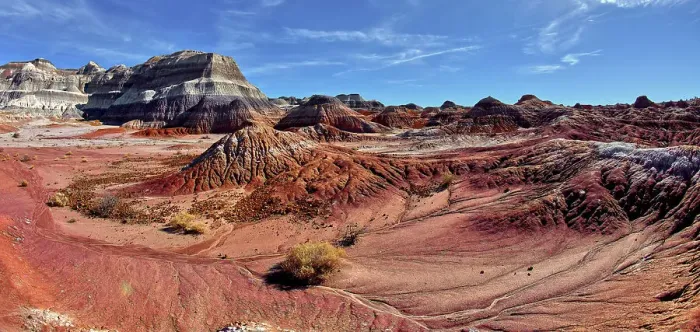 Framed Print : The red bentonite hills of the Red Basin in Petrified Forest National Park, Arizona, United States of America, North America Framed Print : The red bentonite hills of the Red Basin in Petrified Forest National Park, Arizona, United States of America, North America