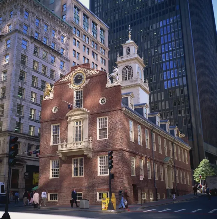 Framed Print : The red brick Old State House Framed Print : The red brick Old State House