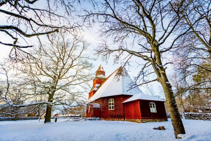 Framed Print : Red church in Jorn, Sweden, Scandinavia, Europe Framed Print : Red church in Jorn, Sweden, Scandinavia, Europe