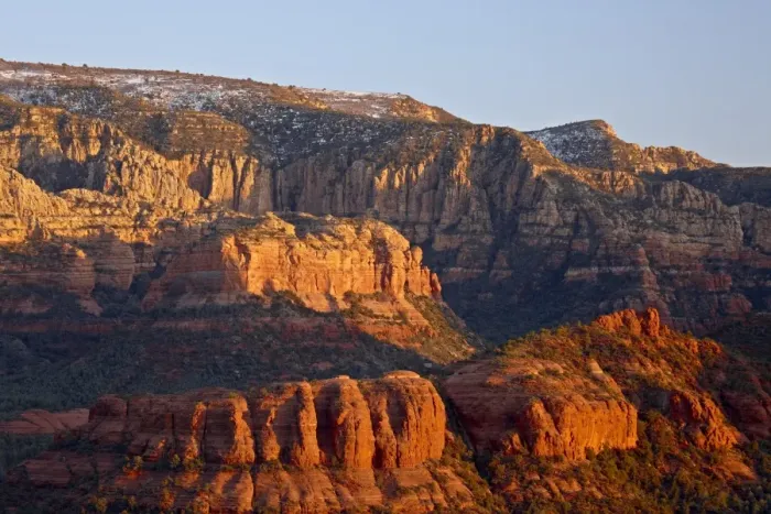Framed Print : Red cliffs at sunset, Coconino National Forest, Arizona, United States of America Framed Print : Red cliffs at sunset, Coconino National Forest, Arizona, United States of America