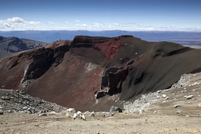 Framed Print : Red Crater along the Tongariro Alpine Crossing, Tongariro National Park, UNESCO World Heritage Site, North Island, New Zealand, Pacific