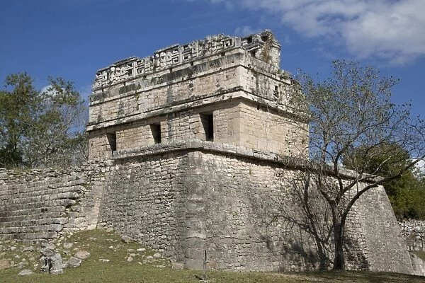 The Red House, Casa Colorado, Chichen Itza, UNESCO World Heritage Site, Yucatan, Mexico