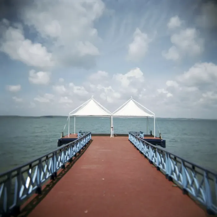 Framed Print : Red pier and the Caribbean sea, Cienfuegos, Cuba, West Indies, Central America Framed Print : Red pier and the Caribbean sea, Cienfuegos, Cuba, West Indies, Central America