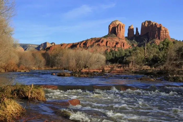 Framed Print : Red Rock Crossing, Sedona, Arizona, United States of America, North America Framed Print : Red Rock Crossing, Sedona, Arizona, United States of America, North America