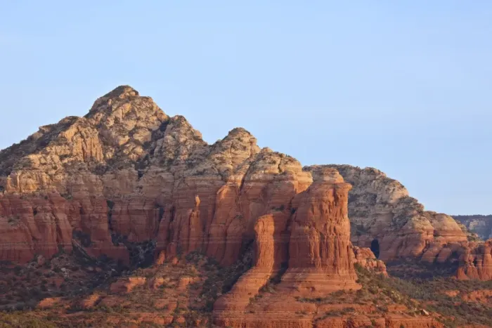 Framed Print : Red rock formations at sunrise, Coconino National Forest, Arizona, United States of America