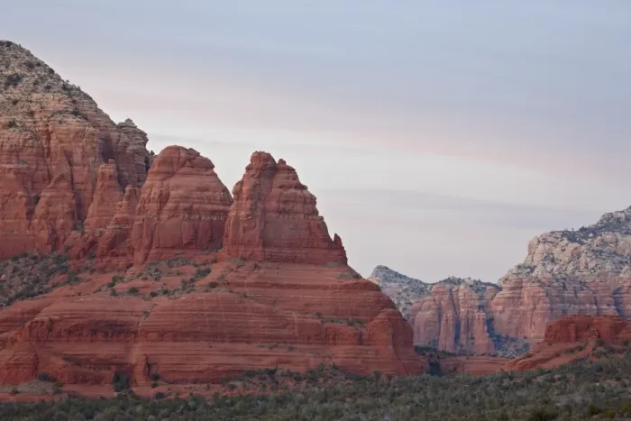 Framed Print : Red rock formations at sunset, Coconino National Forest, Arizona, United States of America Framed Print : Red rock formations at sunset, Coconino National Forest, Arizona, United States of America