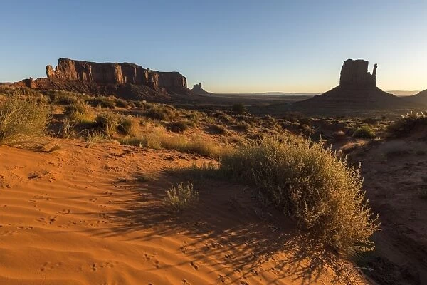 Red sand at Monument Valley, Navajo Tribal Park, Arizona, United States of America