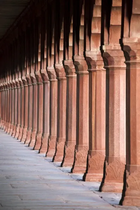 Framed Print : Red sandstone columns, Taj Mahal, UNESCO World Heritage Site, Agra, Uttar Pradesh state, India, Asia Framed Print : Red sandstone columns, Taj Mahal, UNESCO World Heritage Site, Agra, Uttar Pradesh state, India, Asia