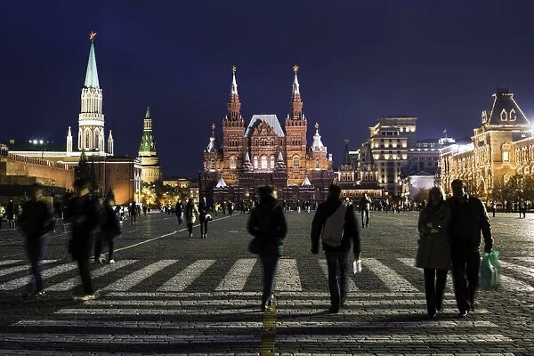 Red Square and the State History Museum, UNESCO World Heritage Site, Moscow, Russia