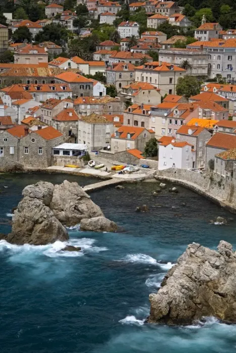 Framed Print : Red tiled roofs, Dubrovnik, Dalmatia, Croatia, Europe Framed Print : Red tiled roofs, Dubrovnik, Dalmatia, Croatia, Europe