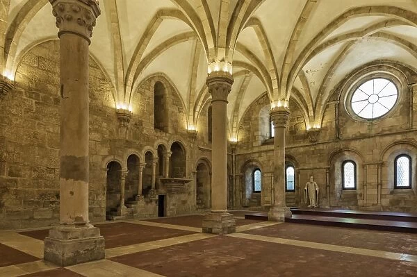Refectory, Santa Maria Monastery, UNESCO World Heritage Site, Alcobaca, Estremadura, Portugal, Europe