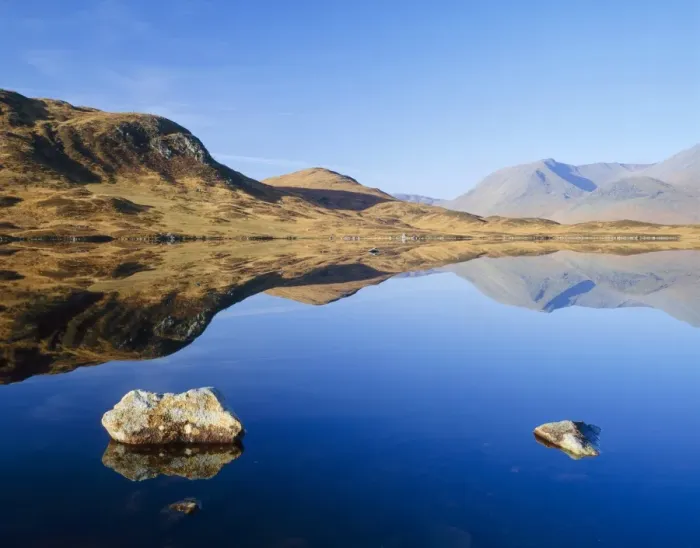 Framed Print : Reflection in calm loch Framed Print : Reflection in calm loch