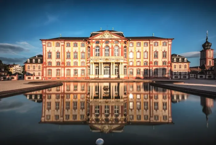 Framed Print : Reflections at Castle Bruchsal, Baden-Wurttemberg, Germany, Europe Framed Print : Reflections at Castle Bruchsal, Baden-Wurttemberg, Germany, Europe