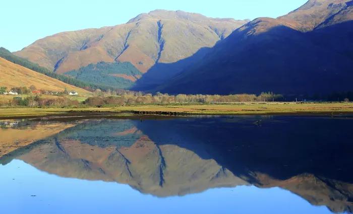 Framed Print : Reflections on Loch Duich, Invershiel, Highlands, Scotland, United Kingdom Framed Print : Reflections on Loch Duich, Invershiel, Highlands, Scotland, United Kingdom