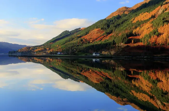 Framed Print : Reflections on Loch Duich, Invershiel, Highlands, Scotland, United Kingdom Framed Print : Reflections on Loch Duich, Invershiel, Highlands, Scotland, United Kingdom