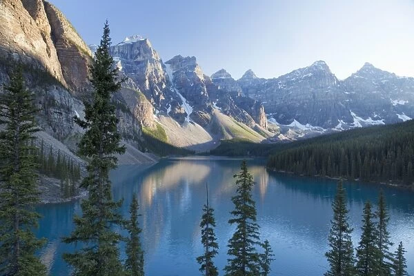 Reflections in Moraine Lake, Banff National Park, UNESCO World Heritage Site