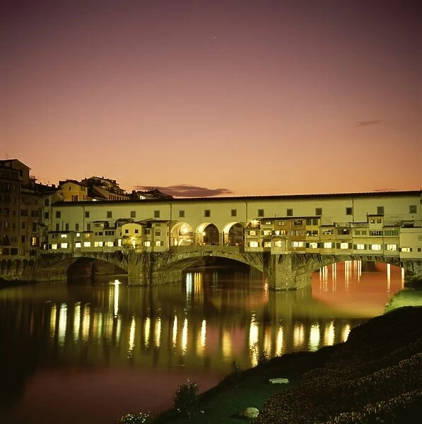 Reflections of the Ponte Vecchio dating from 1345