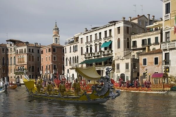 Regatta, Grand Canal, Venice, UNESCO World Heritage Site, Veneto, Italy, Europe