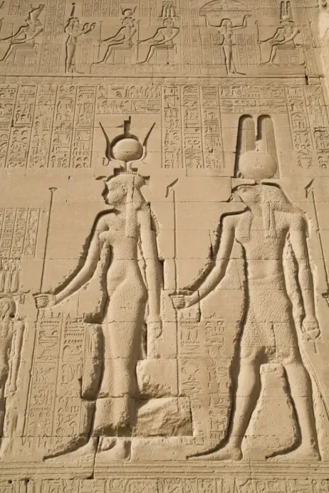 Framed Print : Relief of Cleopatra and Horus, Temple of Hathor, Dendera, Egypt, North Africa, Africa Framed Print : Relief of Cleopatra and Horus, Temple of Hathor, Dendera, Egypt, North Africa, Africa
