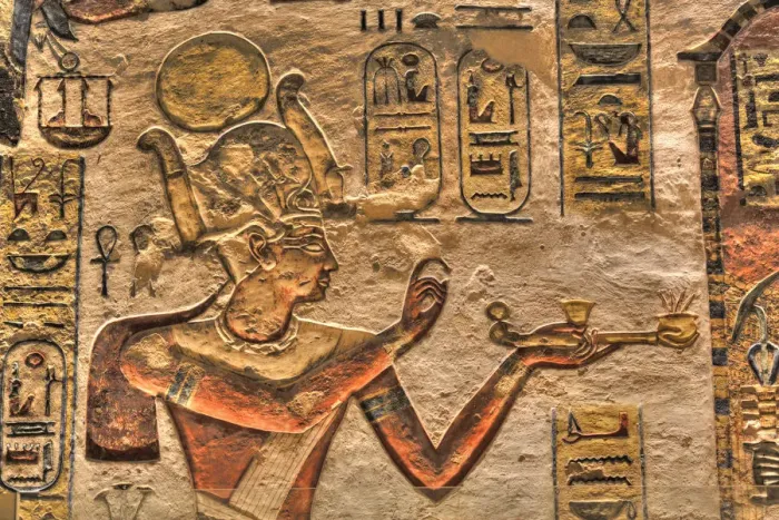 Framed Print : Relief of the Pharaoh, Tomb of Ramses III, KV11, Valley of the Kings Framed Print : Relief of the Pharaoh, Tomb of Ramses III, KV11, Valley of the Kings
