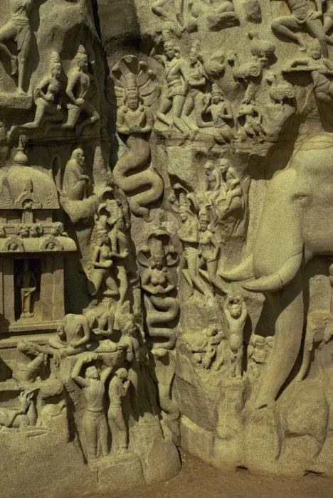 Framed Print : Reliefs at Mahabalipuram, UNESCO World Heritage Site, near Madras, India, Asia Framed Print : Reliefs at Mahabalipuram, UNESCO World Heritage Site, near Madras, India, Asia