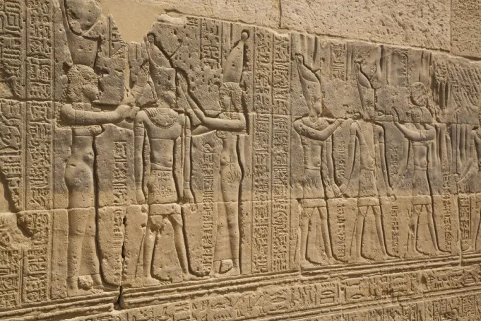 Framed Print : Reliefs, Temple of Arsnuphis, Temple of Isis, UNESCO World Heritage Site, Philae Island Framed Print : Reliefs, Temple of Arsnuphis, Temple of Isis, UNESCO World Heritage Site, Philae Island
