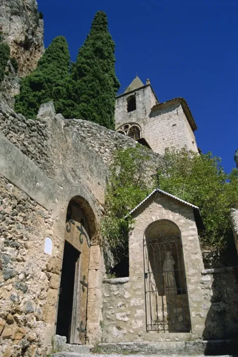 Framed Print : Religious buildings, Moustiers Ste Marie, Provence, France, Europe Framed Print : Religious buildings, Moustiers Ste Marie, Provence, France, Europe