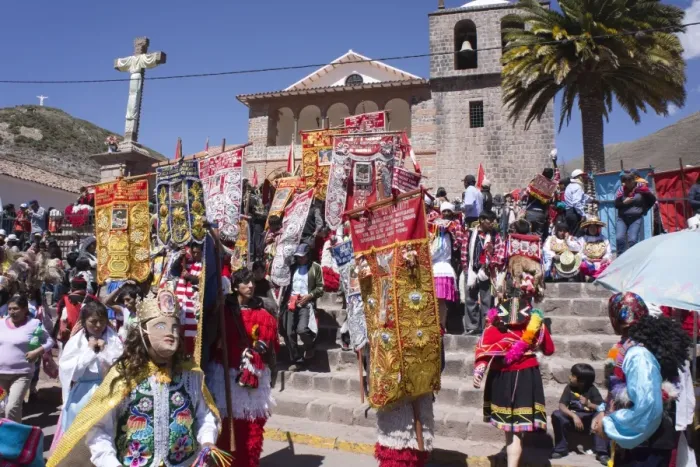 Framed Print : Religious festival in preparation for the Corpus Christi festival, Urcos, Peru, South America Framed Print : Religious festival in preparation for the Corpus Christi festival, Urcos, Peru, South America