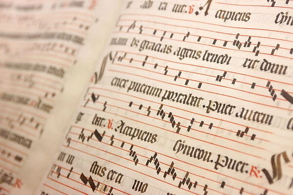 Religious hymn book, Abondance, Haute Savoie, France, Europe