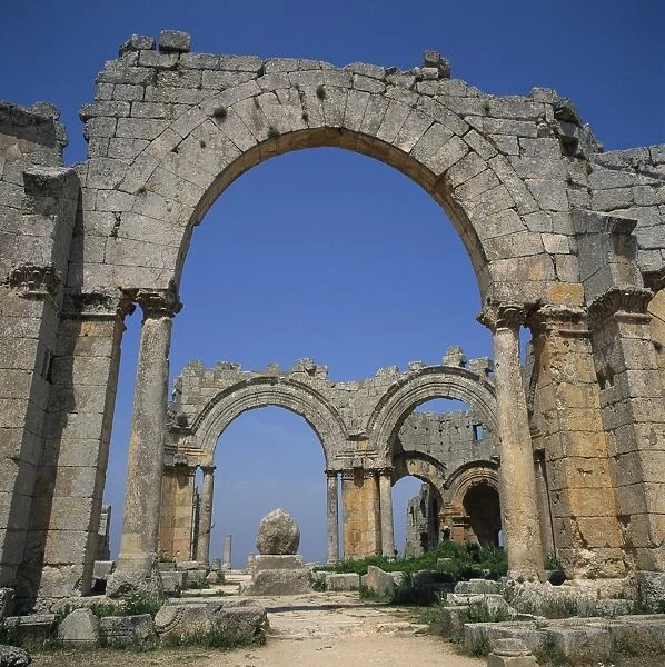 Remaining arches of the Cruciform Church
