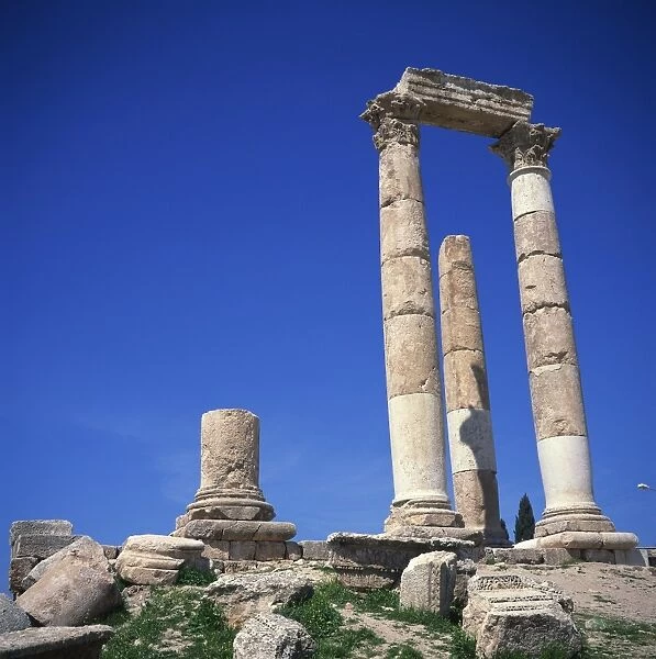 Remaining columns from the Roman Temple of Hercules