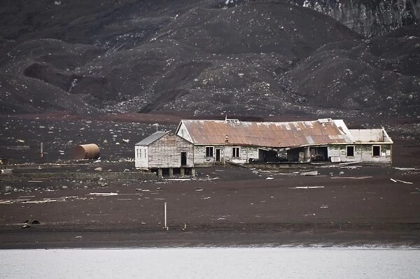 Remains of old Whaling Station, Deception Island, South Shetland Islands, Polar Regions