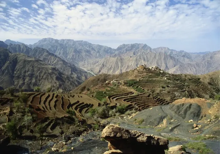 Framed Print : Remote Mountain Village, Yemen Framed Print : Remote Mountain Village, Yemen
