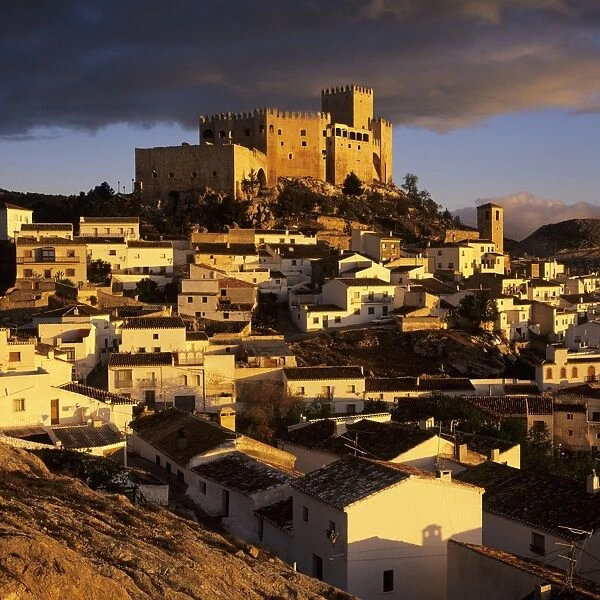 Renaissance castle and town, Velez Blanco, Almeria, Andalucia, Spain, Europe