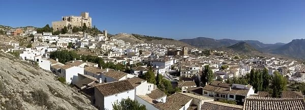 Renaissance castle and white village, Velez Blanco, Almeria, Andalucia, Spain, Europe