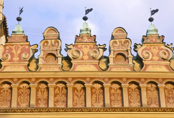 Framed Print : Detail of Renaissance Thurzov dom (house) facade Framed Print : Detail of Renaissance Thurzov dom (house) facade
