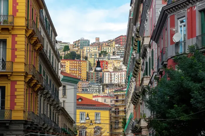 Framed Print : Residential Buildings fill the hills surrounding Naples, Campania, Italy Framed Print : Residential Buildings fill the hills surrounding Naples, Campania, Italy