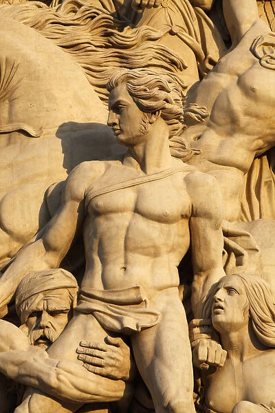 The Resistance by Antoine Etex, dating from 1814, sculpture on the Arc de Triomphe, Paris