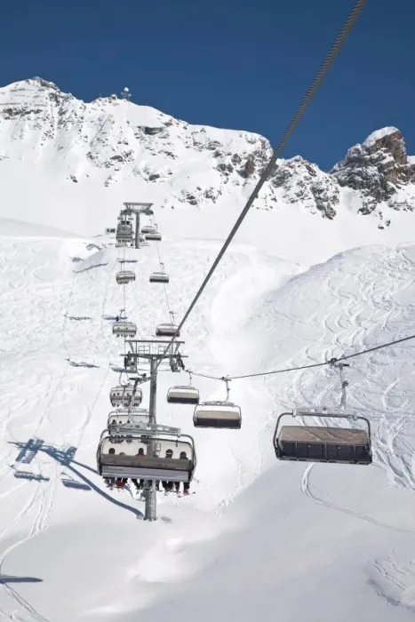 Framed Print : Resort pistes and chairlift, St. Anton am Arlberg, Tirol, Austrian Alps, Austria, Europe Framed Print : Resort pistes and chairlift, St. Anton am Arlberg, Tirol, Austrian Alps, Austria, Europe