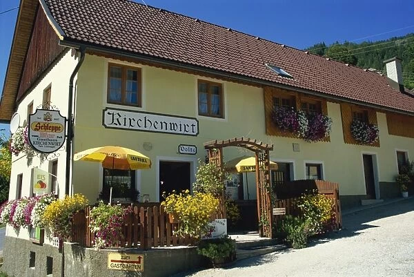 Restaurant, Boden Valley, Carinthia, Austria, Europe