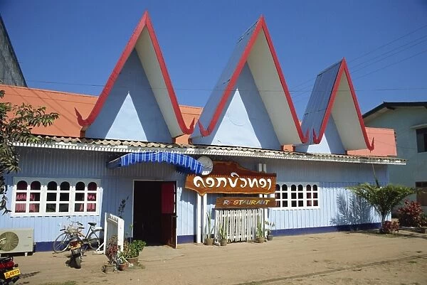 A restaurant building in Vientiane