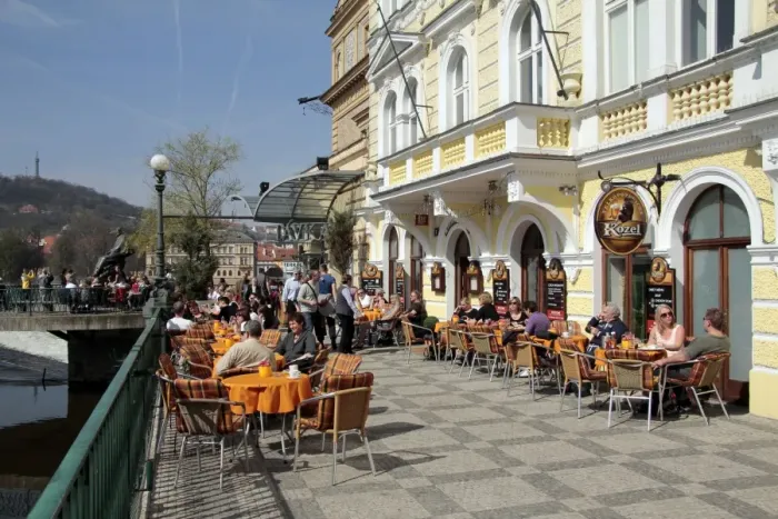 Framed Print : Restaurant in the Old Town, Prague, Czech Republic, Europe