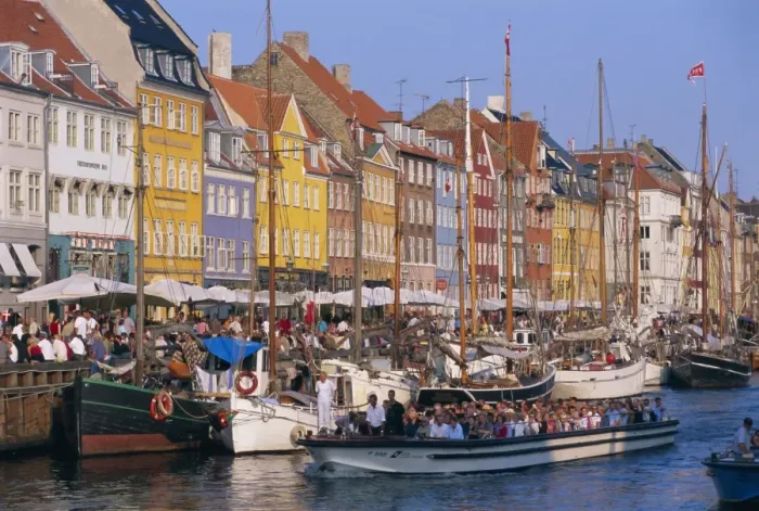 Framed Print : Restaurants and bars in the Nyhavn waterfront area, Copenhagen, Denmark Framed Print : Restaurants and bars in the Nyhavn waterfront area, Copenhagen, Denmark