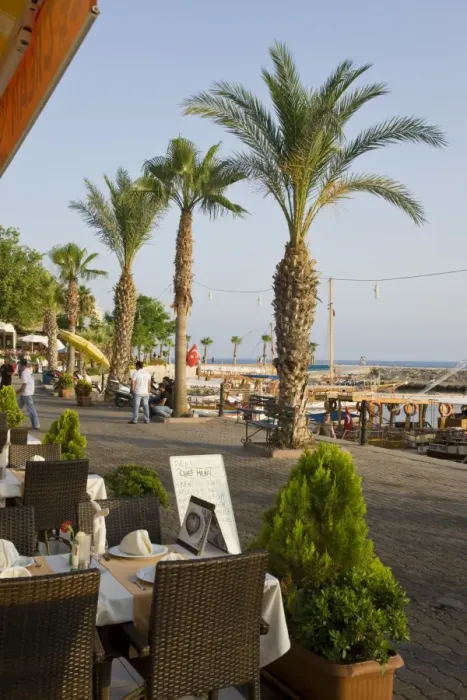 Framed Print : Restaurants and cafes in the resort town of Side, near Antalya, Eastern Mediterranean Framed Print : Restaurants and cafes in the resort town of Side, near Antalya, Eastern Mediterranean